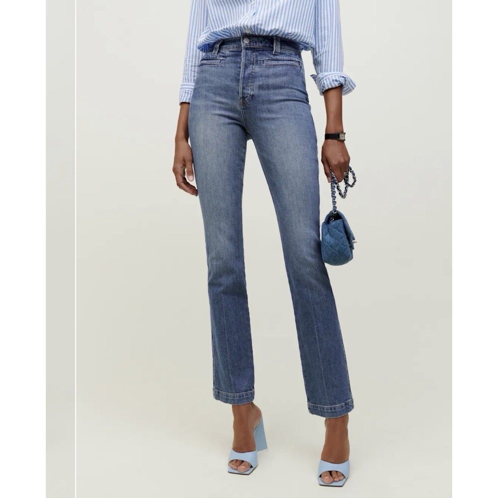 Reformation Ada Ultra High Rise Bootcut Jeans - Slim Fit Laguna Wash Size 26